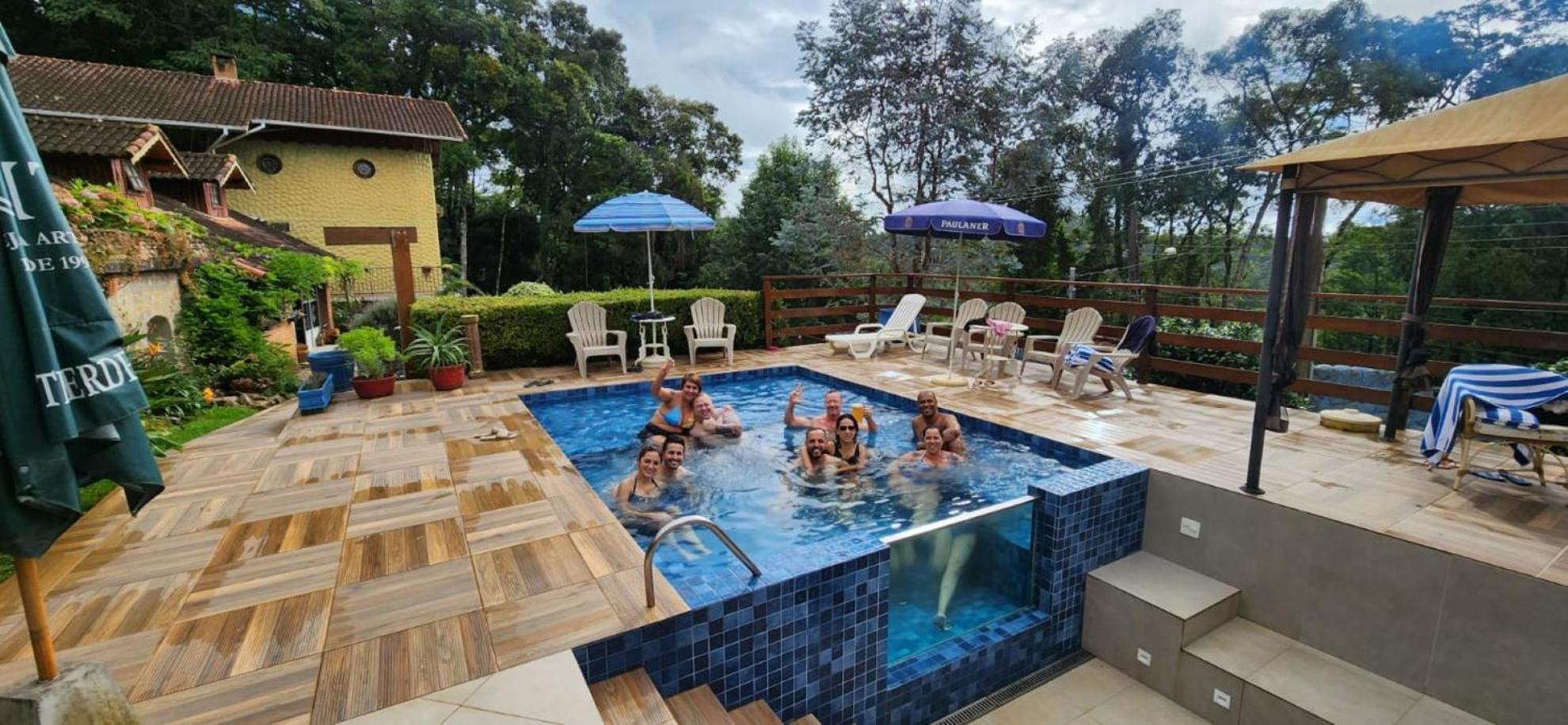 Hortensias Pousada Boutique - Piscina Aquecida 37 Graus E Fire Pit A Gas - Aceita Pet Монте Верде Екстериор снимка